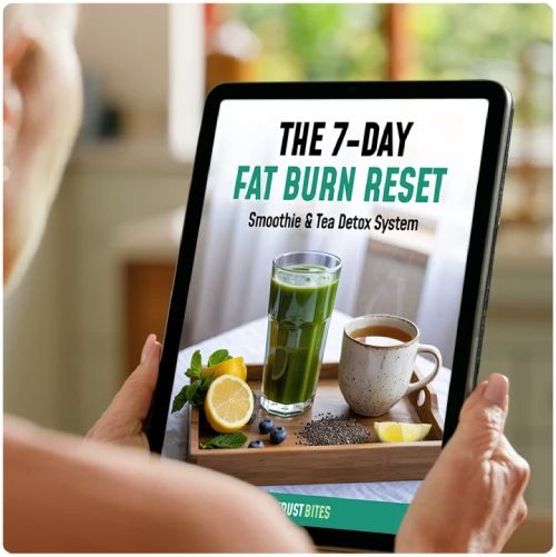 7 Day Fat Burn Reset smoothie and tea wellness guide